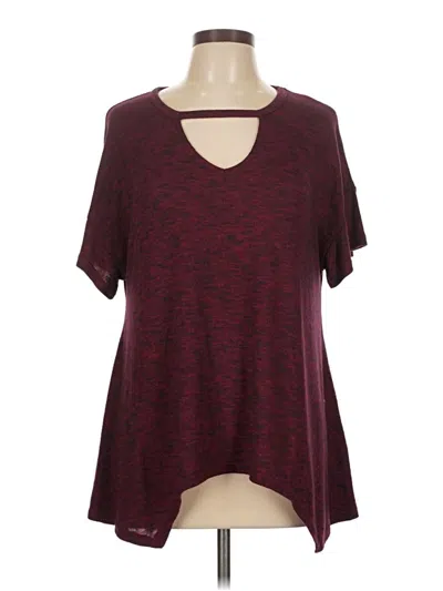 Pre-owned Juicy Couture Short Sleeve T-shirt In Burgundy