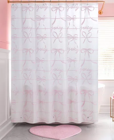 Juicy Couture Shower Curtain, 70"x72" In White