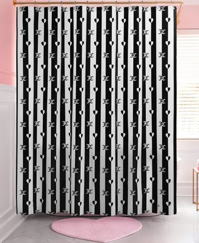 Juicy Couture Shower Curtain, 70"x72" In Black