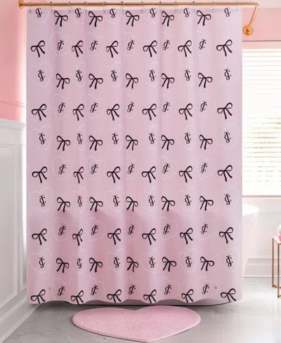 Juicy Couture Shower Curtain, 70"x72" In Pink