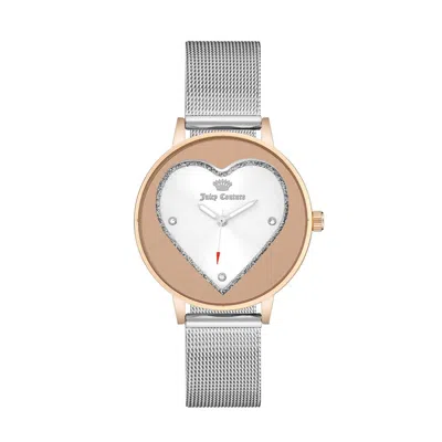 Juicy Couture Silver Stainless Steel Women's Watch