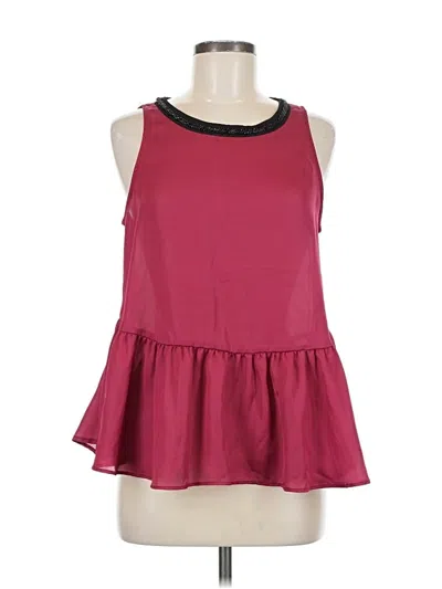 Pre-owned Juicy Couture Sleeveless Blouse In Burgundy