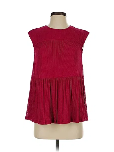Pre-owned Juicy Couture Sleeveless Blouse In Burgundy