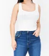 Juicy Couture Sleeveless Embellished Tank Top In Bleached White In Multi