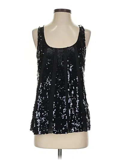 Pre-owned Juicy Couture Sleeveless Silk Top Black Halter Neckline Tops