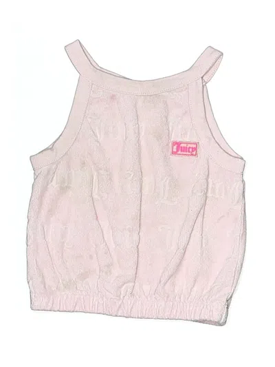 Pre-owned Juicy Couture Kids' Sleeveless Top Pink Halter Neckline Tops