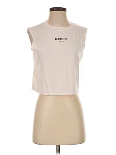 Pre-owned Juicy Couture Sleeveless T-shirt In Ivory