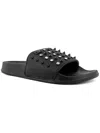 Juicy Couture Slone Womens Studded Open Toe Slide Sandals In Black
