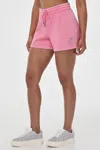 Juicy Couture Small Bling Butterfly Fleece Shorts In Pink