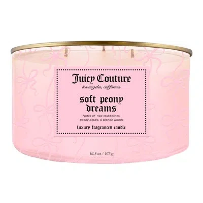 Juicy Couture Soft Peony Dreams Candle 16.5 Oz. In Pink