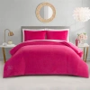 Juicy Couture Solid Velour Comforter Sets In Hot Pink