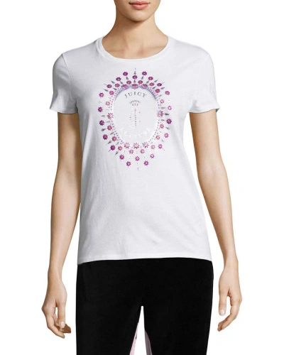 Juicy Couture Spring Bouquet T-shirt In White