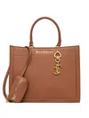 Juicy Couture Square-shape Charm Top-handle Tote Bag In Brown