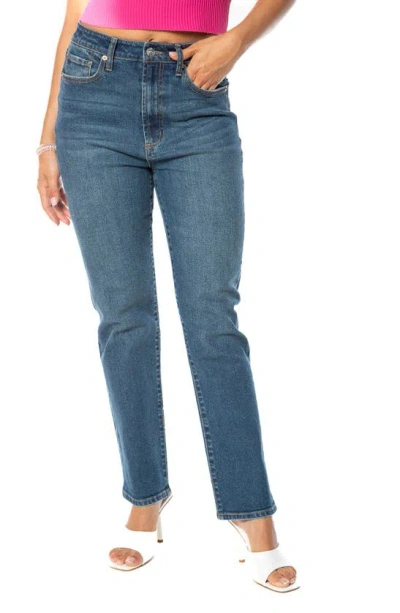 Juicy Couture Straight Leg Ankle Jeans In Indigo Dark Wash