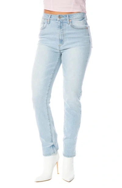 Juicy Couture Straight Leg Ankle Jeans In Indigo Light Wash