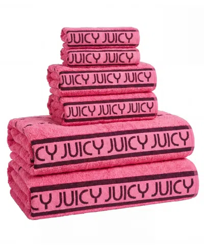 Juicy Couture Stripe Cotton 6-pc. Bath Towel Set In Multi