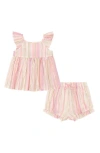 JUICY COUTURE JUICY COUTURE STRIPE TUNIC & BLOOMER SET