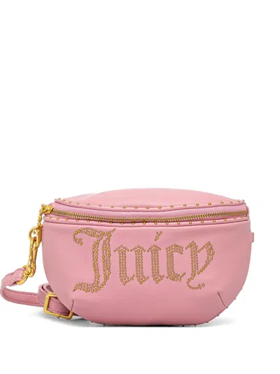 Juicy Couture Studded Logo-embellished Belt Bag In Pink
