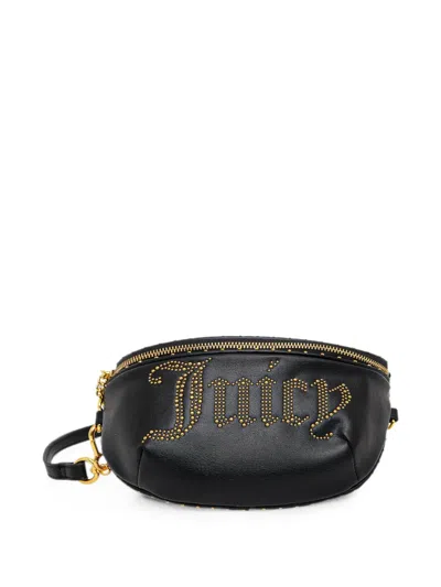 Juicy Couture Studded Logo-embellished Belt Bag In Black