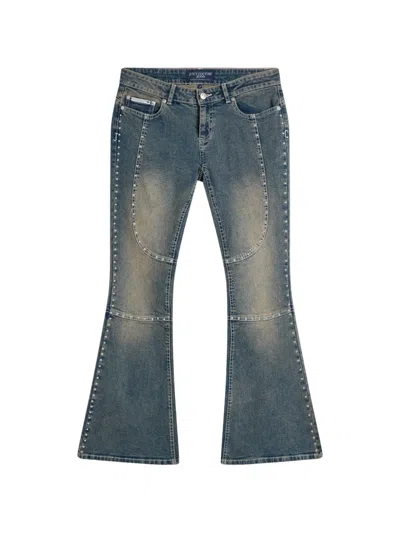 Juicy Couture Stud-embellished Bootcut Jeans In Blue