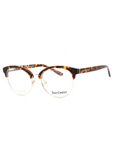 Juicy Couture Stylish Round Eyeglasses For Women - Ju 224 In Brown