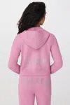 Juicy Couture Sweater Track Jacket In Pink