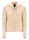 Juicy Couture Hooded Zip-front Sweatshirt In Pink