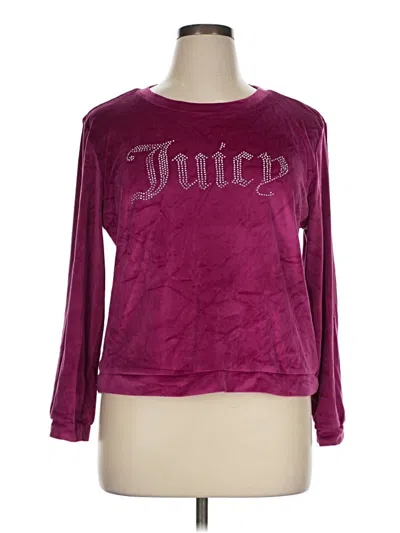 Pre-owned Juicy Couture Sweatshirt In Burgundy