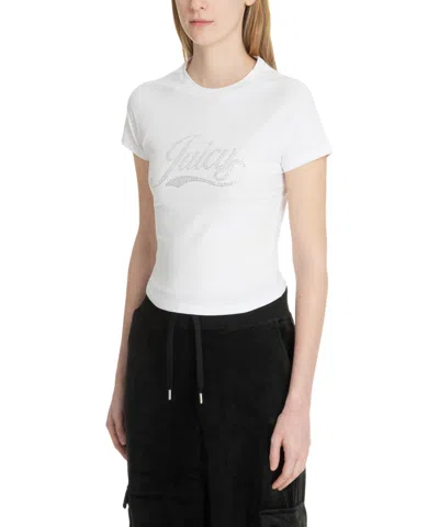 Juicy Couture Swirl T-shirt In White