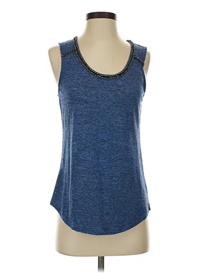 Pre-owned Juicy Couture Tank Top Blue Halter Neckline Tops