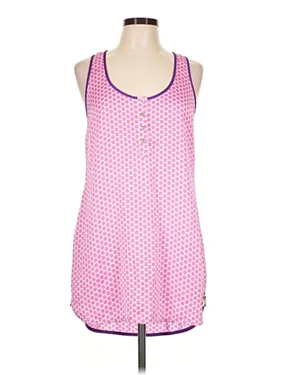 Pre-owned Juicy Couture Tank Top Pink Halter Neckline Tops