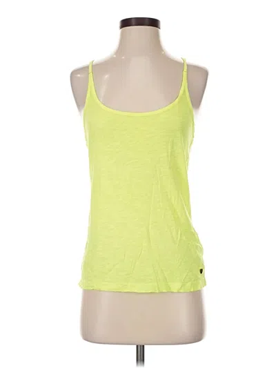 Pre-owned Juicy Couture Tank Top Yellow Halter Neckline Tops