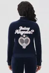 Juicy Couture Tennis Mockneck Jacket In Blue