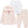 Juicy Couture Three-piece Velour Set In Multi