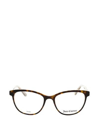 Juicy Couture Tortoiseshell-effect Cat-eye Glasses In Brown