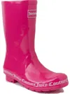 JUICY COUTURE TOTALLY WOMENS RUBBER WATERPROOF RAIN BOOTS