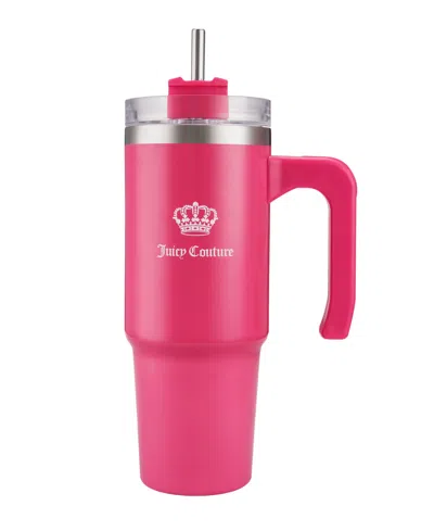 Juicy Couture Travel Style Fashion Water Bottle In Hot Pink