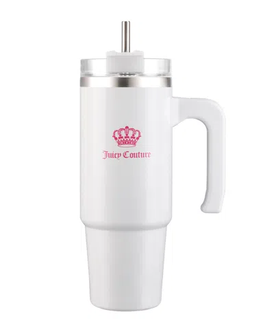Juicy Couture Travel Style Fashion Water Bottle In Pure White