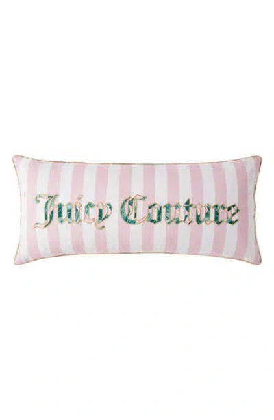 Juicy Couture Tropical Palm Embroidered Accent Pillow