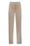 JUICY COUTURE JUICY COUTURE TROUSERS WITH VELOUR POCKETS
