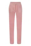Juicy Couture Trousers With Velour Pockets In Pink