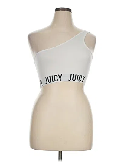 Pre-owned Juicy Couture Tube Top Ivory Strapless Neckline Tops