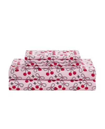Juicy Couture Ultra-soft Microfiber 6-piece Sheet Set With Extra Pillowcases, King In Pink