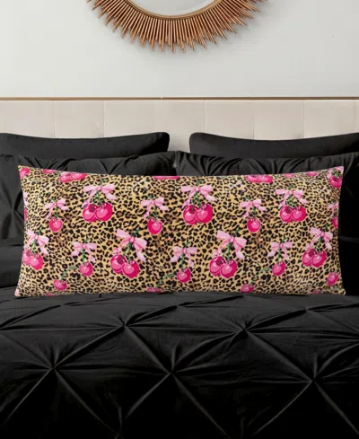 Juicy Couture Ultra-soft Plush Body Pillow, 20" X 48" In Brown
