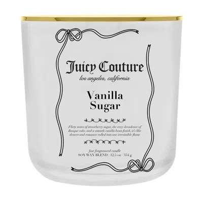 Juicy Couture Vanilla Sugar Candle 12.5 Oz. In White