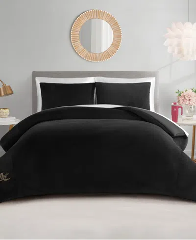 Juicy Couture Velour 2-pc. Comforter Set, Twin/twin Xl In Black