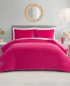 Juicy Couture Velour Comforter Sets In Hot Pink