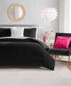 Juicy Couture Velour 3-pc. Comforter Set, Twin/twin Xl In Black