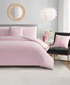 Juicy Couture Velour 3-pc. Comforter Set, Twin/twin Xl In Pink Marshmallow