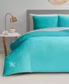 Juicy Couture Velour 5-pc. Comforter Set, Full/queen In Blue Crush